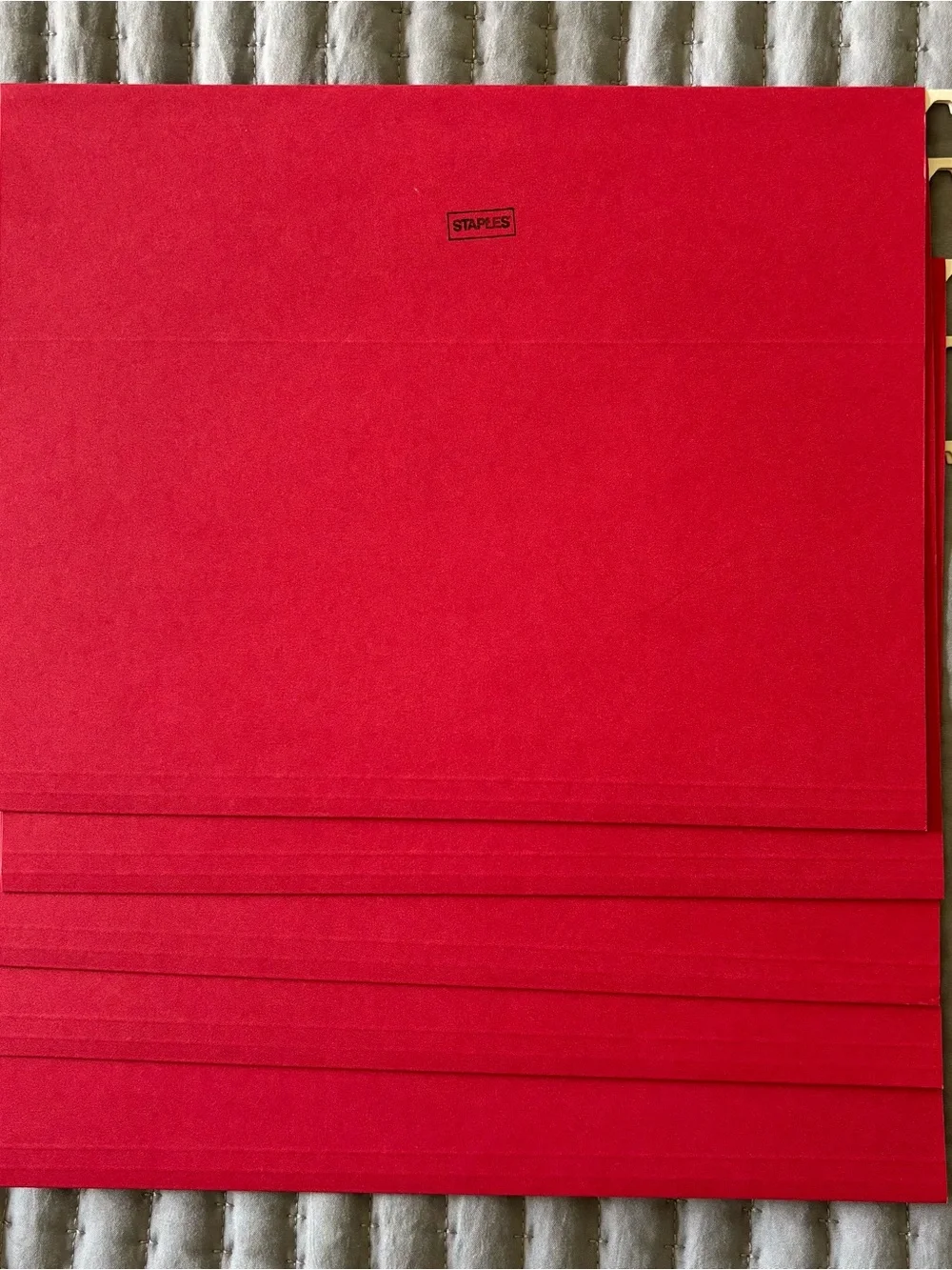 Staples Hanging File Folders - Letter Size - Assorted Colors - Qty. 22 - nice!